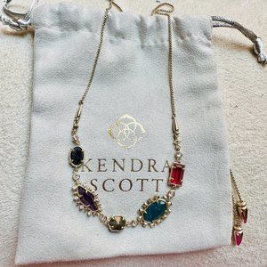 Kendra Scott | June Brass Multi-color Gem Crystal Necklace
